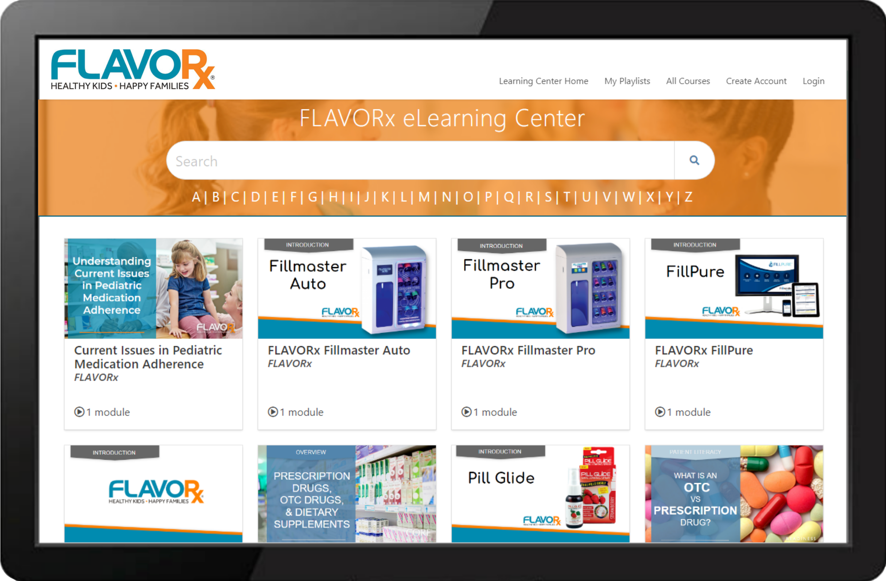 FLAVORx LearningCenter Example