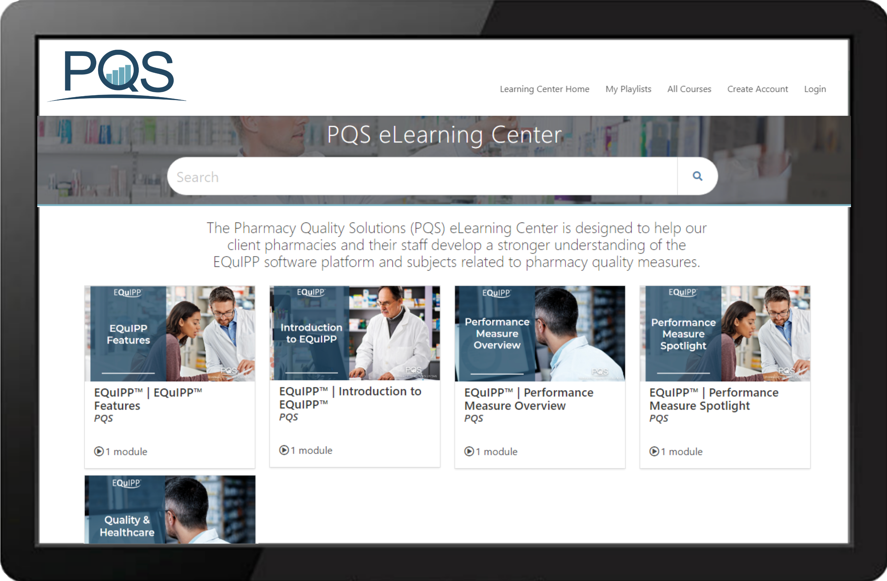 PQS Learning Center Example