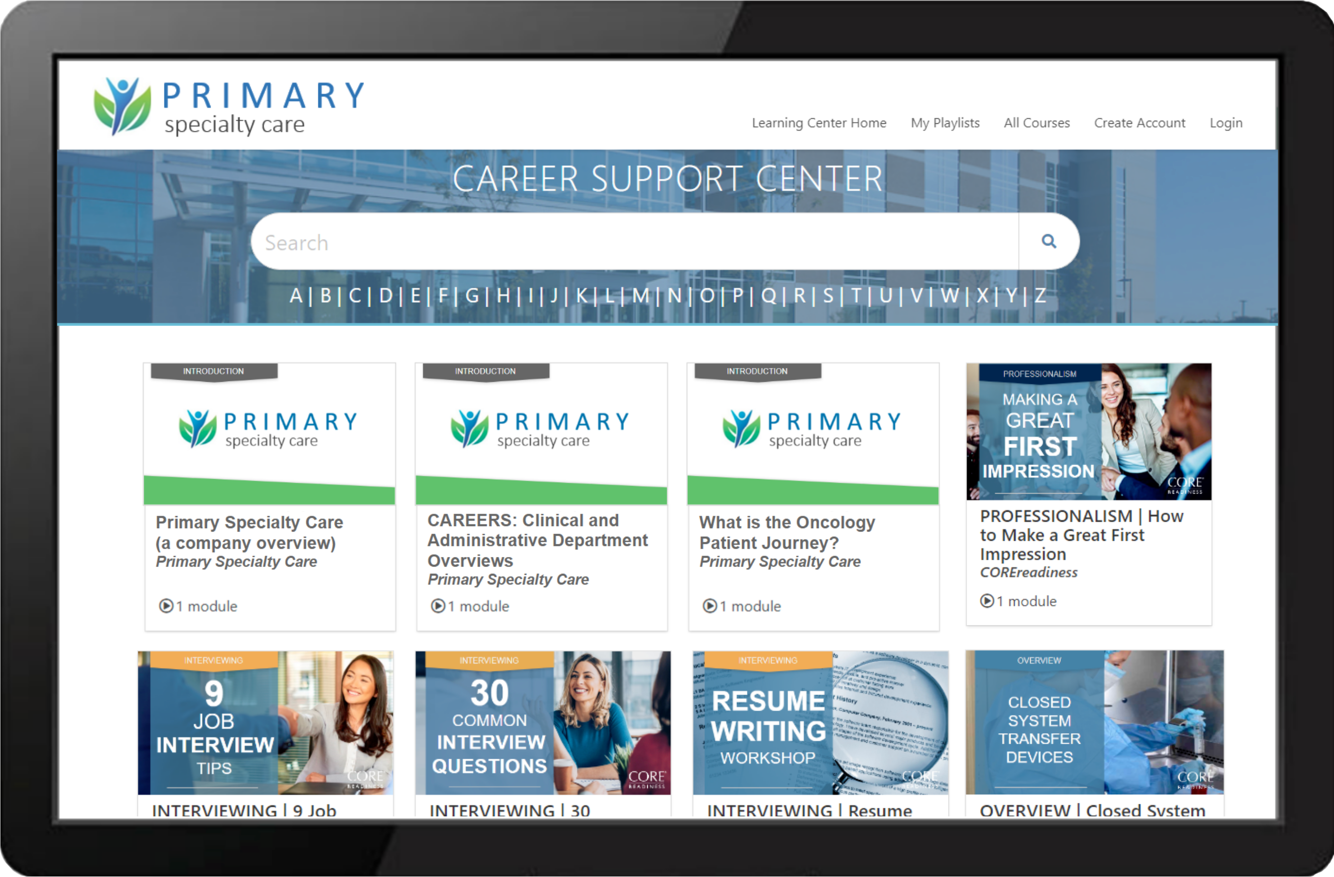 Primary Health Services Learning Center Example