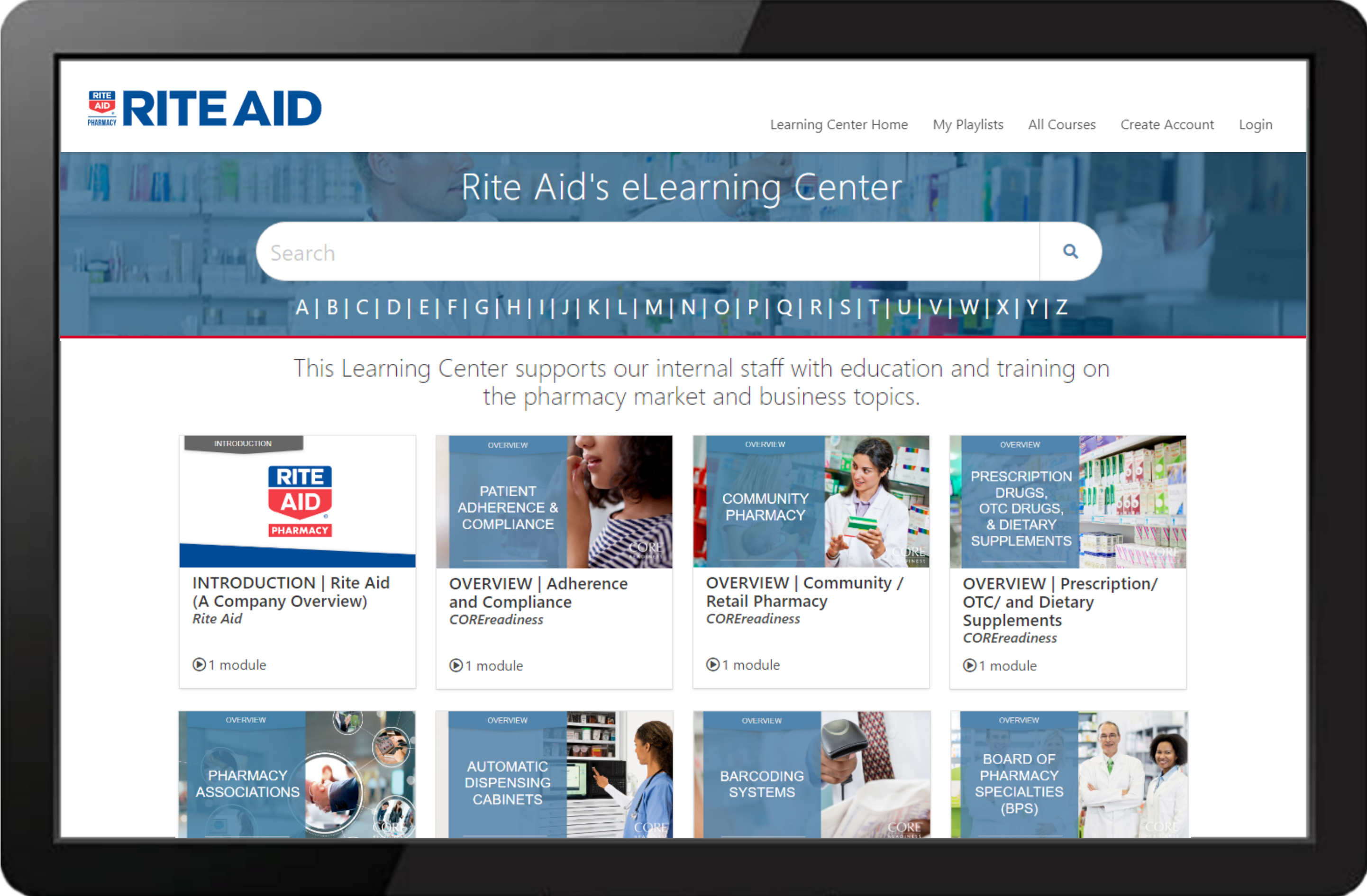 Rite Aid Learning Center Example