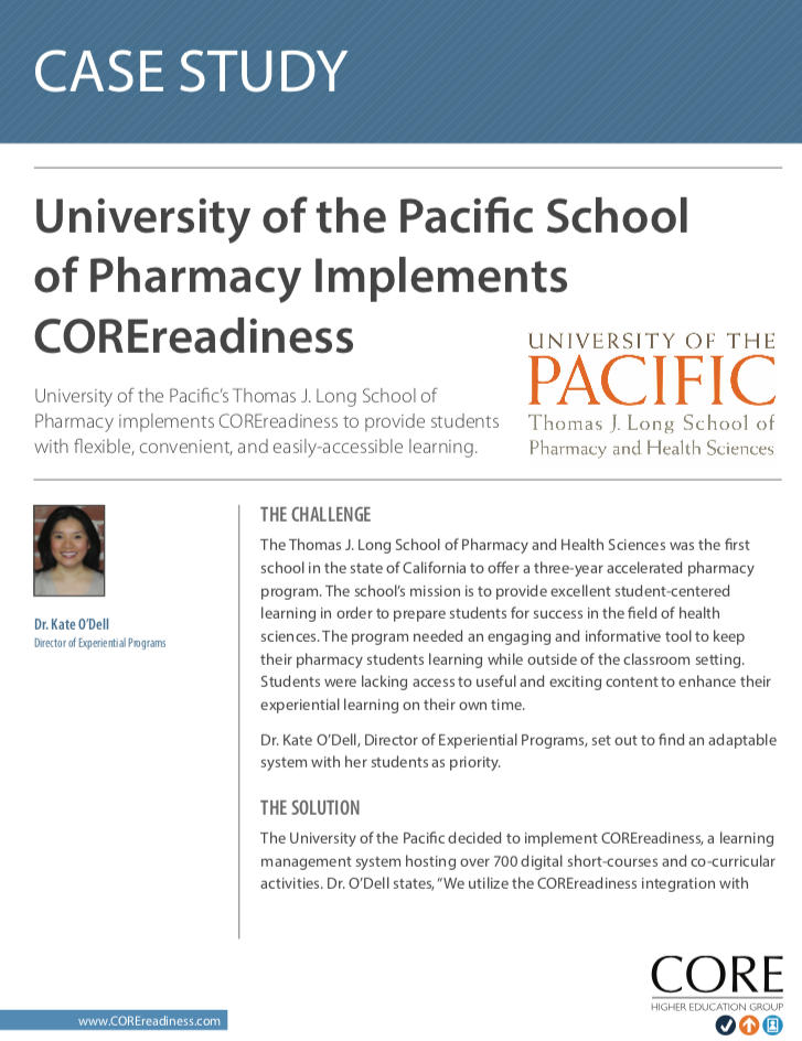 Case Study from University of Pacific